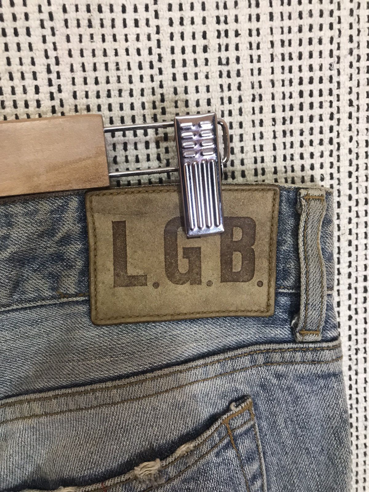 Le Grande Bleu (L.G.B.) 🔥GRAILS🔥OG LGB DENIM PATCHWORK CUSTOM VERY RARE Size US 32 / EU 48 - 1 Thumbnail