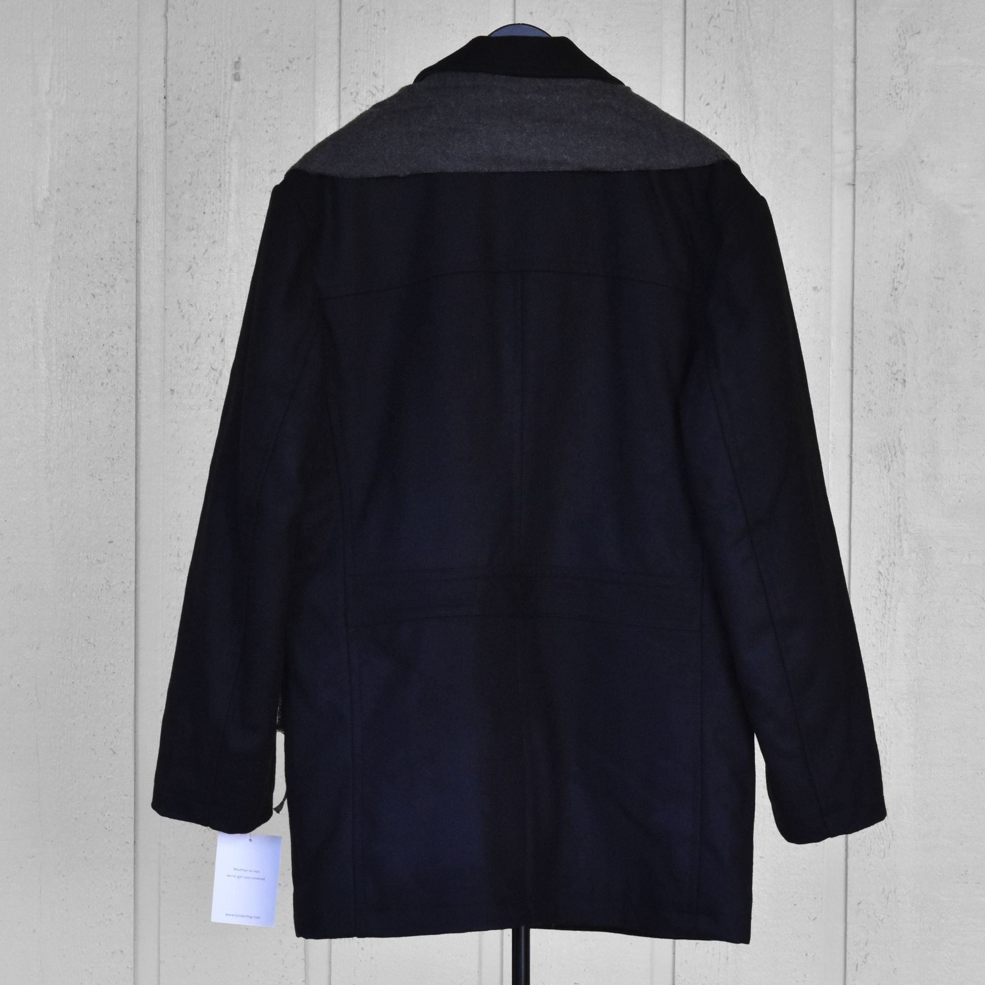 London Fog London Fog Men Amity Wool Blend Jacket Coat with Scarf Black Size US M / EU 48-50 / 2 - 4 Thumbnail