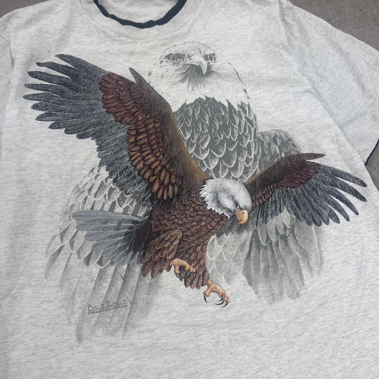 Vintage Vintage 90s art t shirt eagle aop nature Size US L / EU 52-54 / 3 - 5 Thumbnail