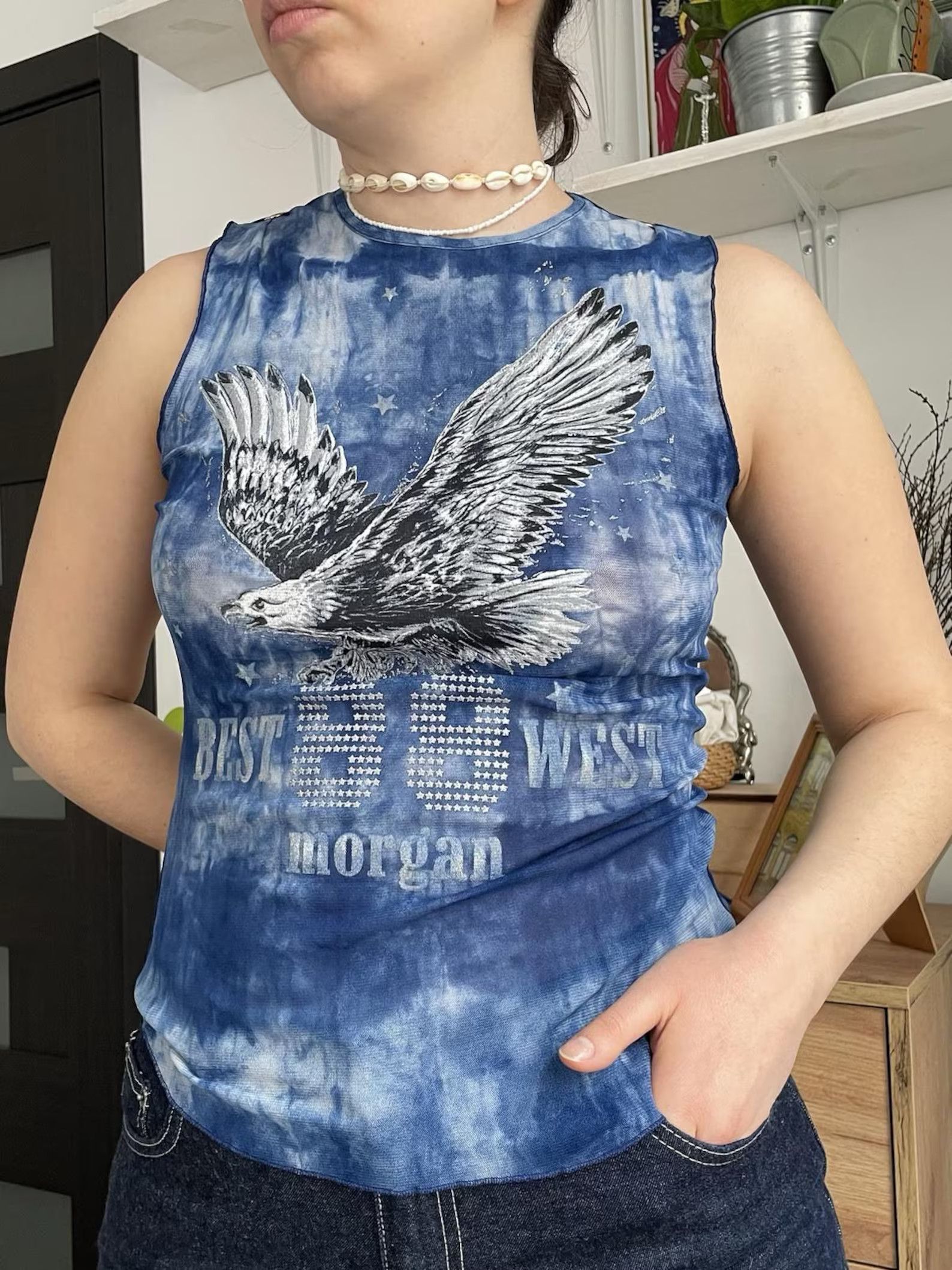 Other Y2K Morgan de Toi Tie-Dye Tank | Eagle Graphic M Size M / US 6-8 / IT 42-44 - 2 Thumbnail