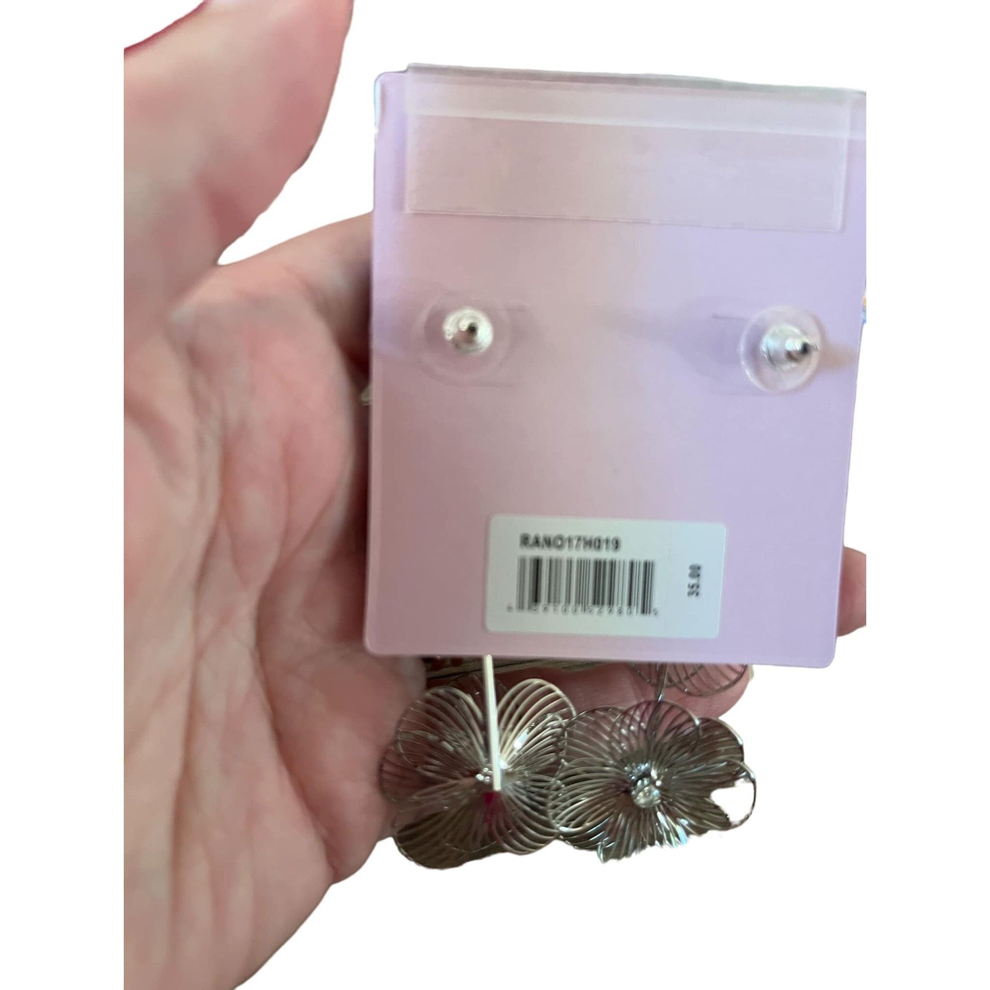 Bloomingdale's Bloomingdale’s Crystal Rhinestone Inlaid 3 Floral Dangle Fas Size ONE SIZE - 2 Thumbnail