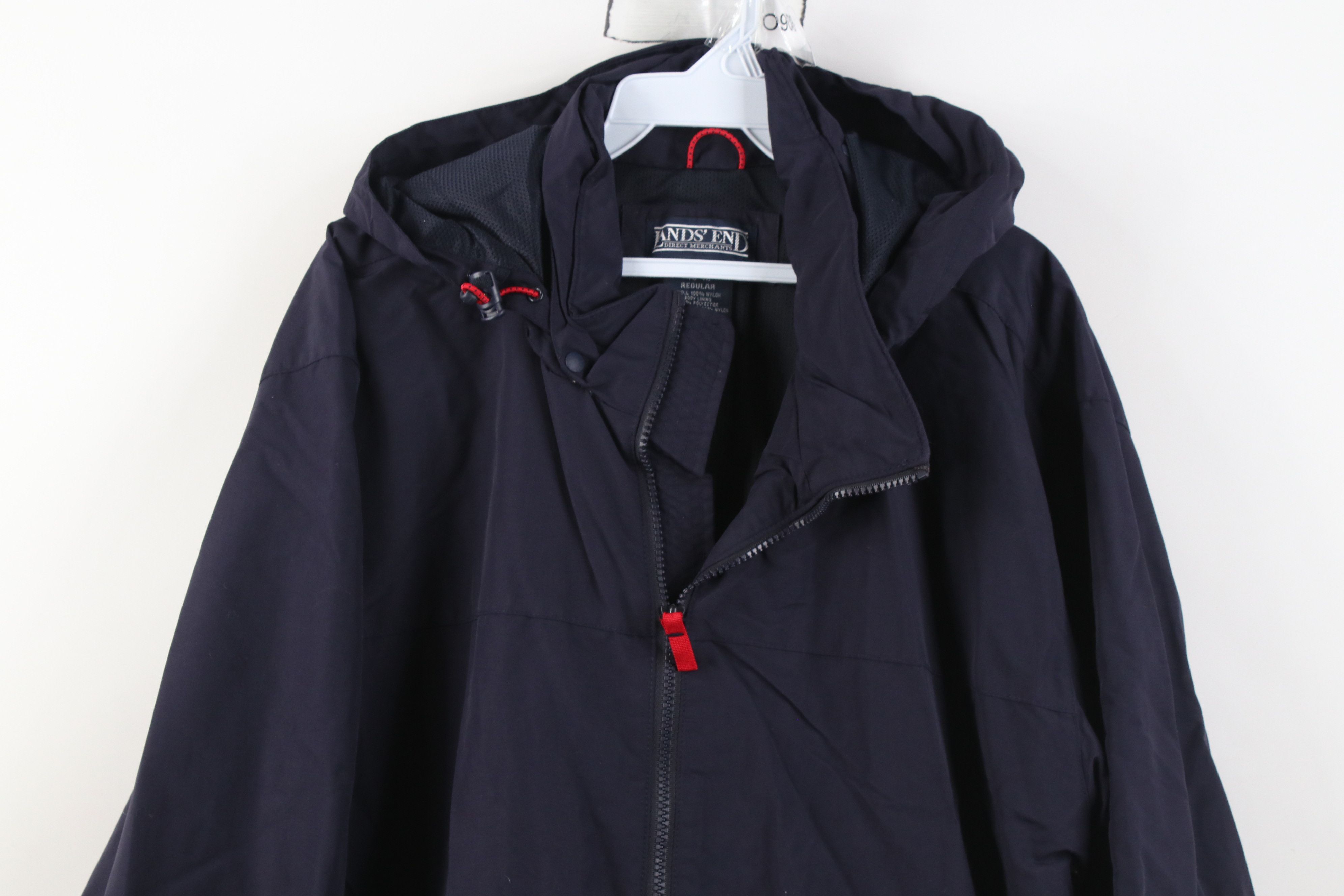 Lands' End Vintage 90s Lands End Full Zip All Seasons Jacket Blue Size US XL / EU 56 / 4 - 2 Thumbnail