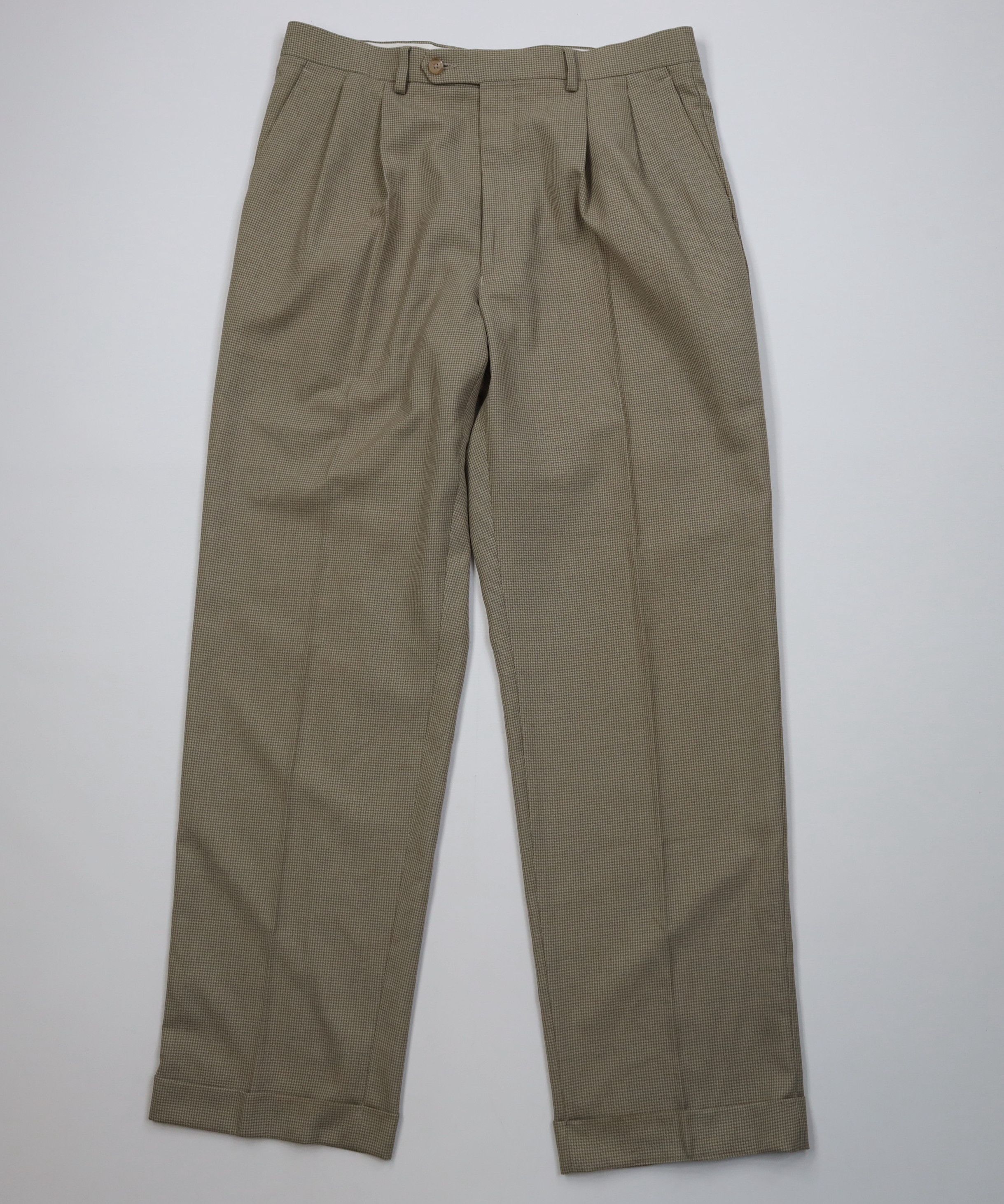 Polo Ralph Lauren Vintage Ralph Lauren Pleated Knit Wide Leg Chino Pants Size US 34 / EU 50 - 1 Thumbnail