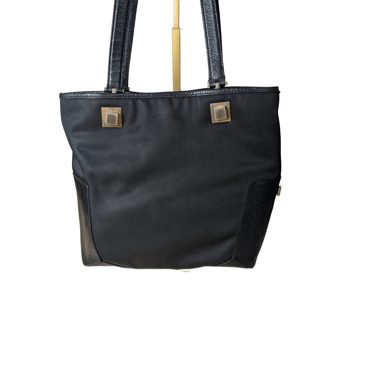 Salvatore Ferragamo B-21 1986 shoulder tote black nylon leather Size ONE SIZE - 5 Thumbnail