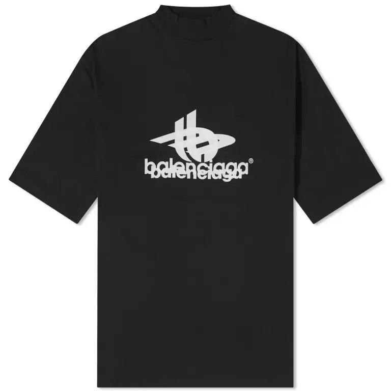 Balenciaga o1la1rc1a1024 Layered Sports T- Shirt Oversized in Black Size US L / EU 52-54 / 3 - 1 Thumbnail