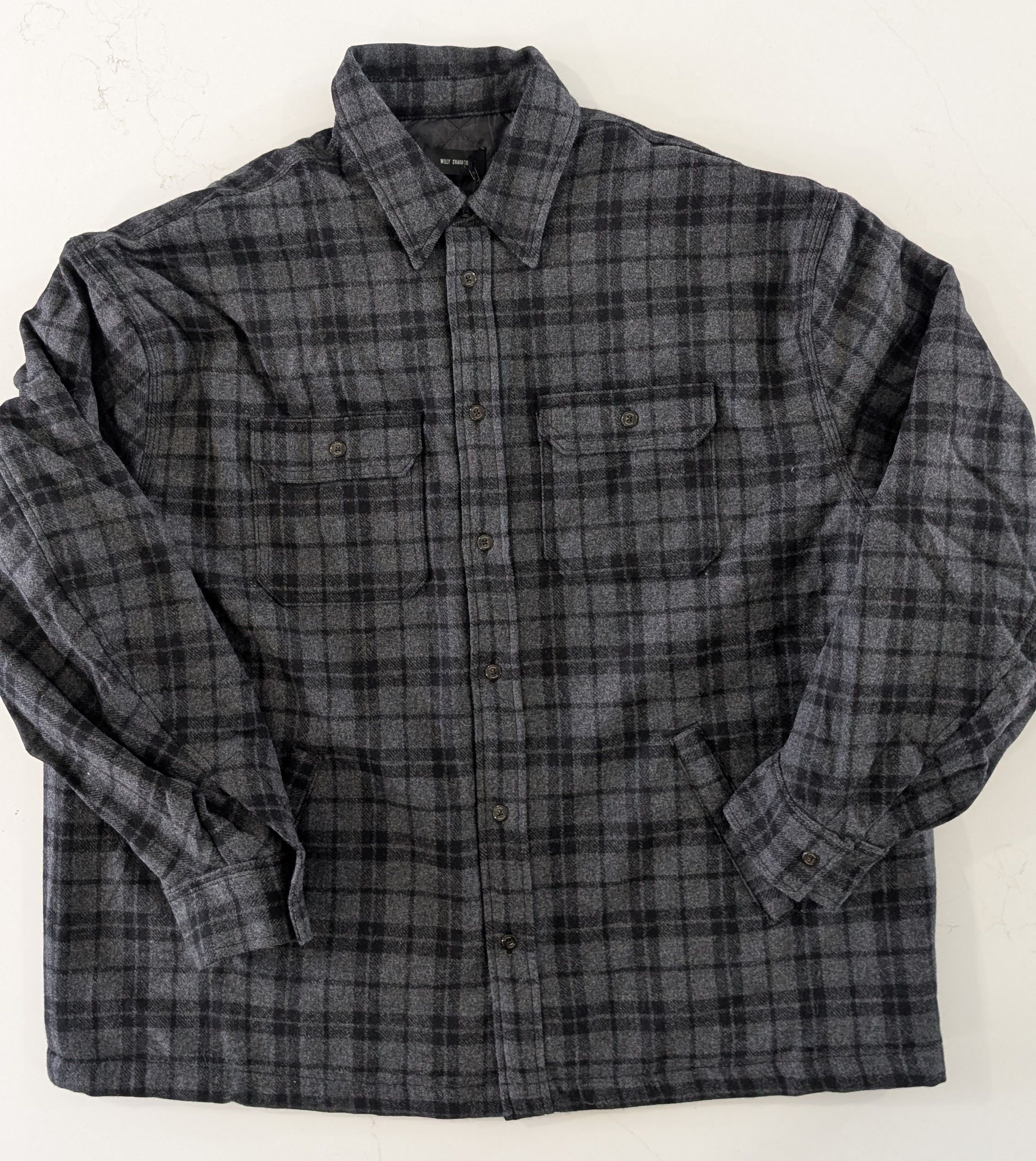 Willy Chavarria Willy Chavarria Plaid Quilted Wool Overshirt Medium Size US M / EU 48-50 / 2 - 2 Thumbnail