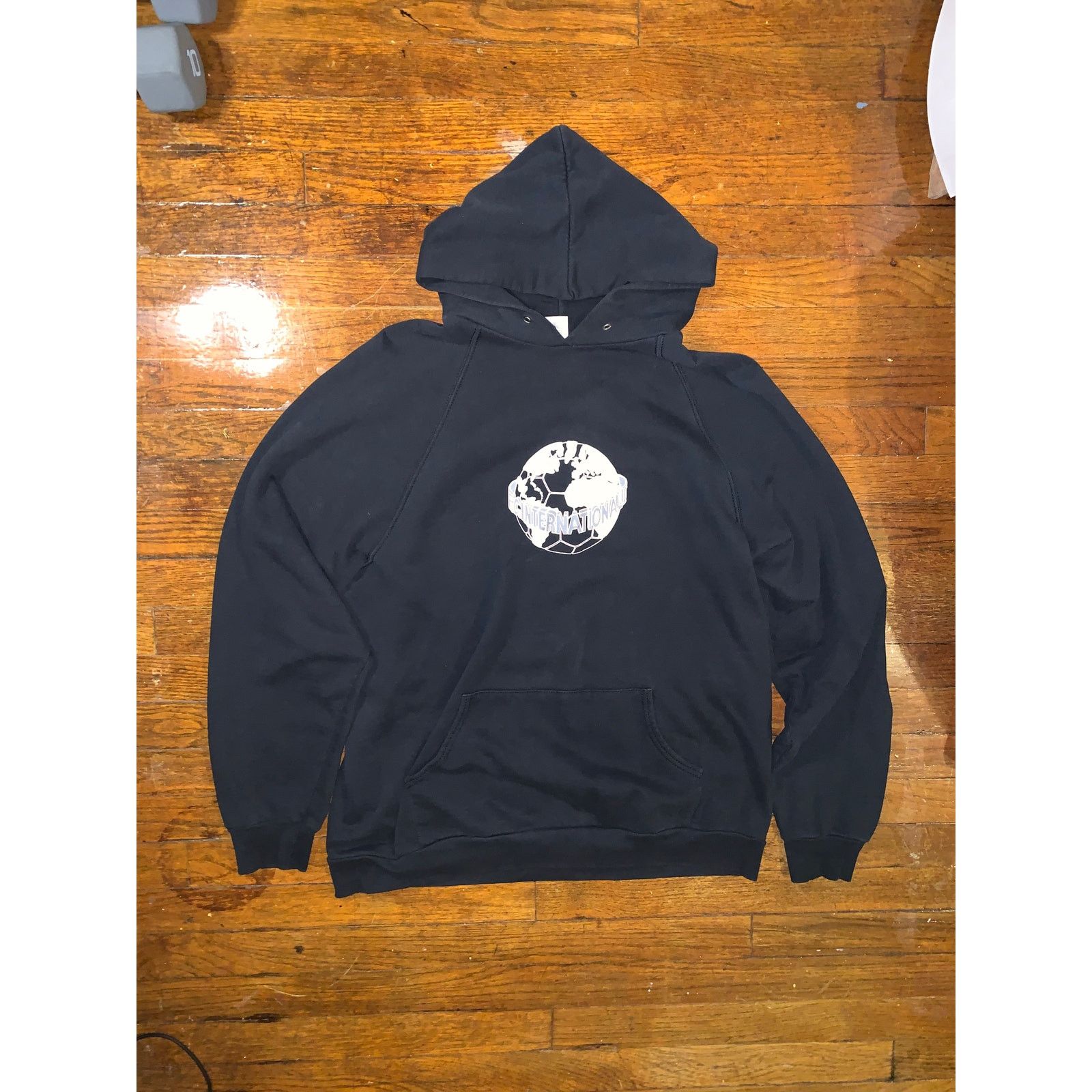 Fruit Of The Loom × Other × Vintage No Racism Hoodie Black XL Screen Stars FC Internationale Size US L / EU 52-54 / 3 - 1 Thumbnail