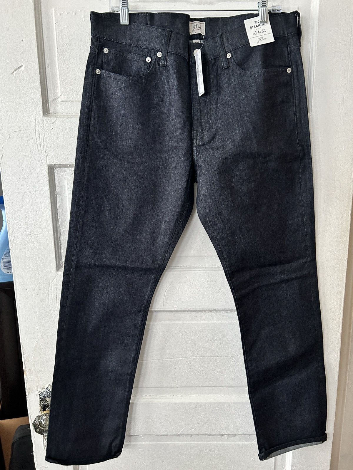 J.Crew 770 Straight fit Raw denim jeans Size US 34 / EU 50 - 1 Thumbnail