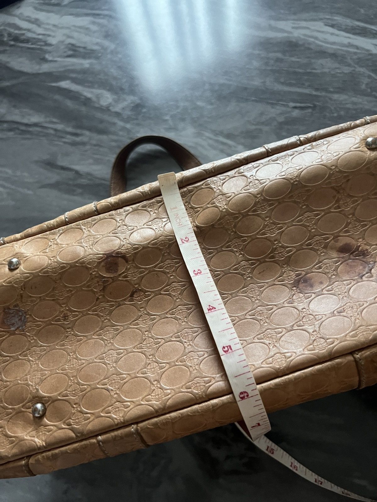 Vivienne Westwood Vivienne Westwood : Monogram Orb Logo Leather Handle Bag Size ONE SIZE - 19 Thumbnail