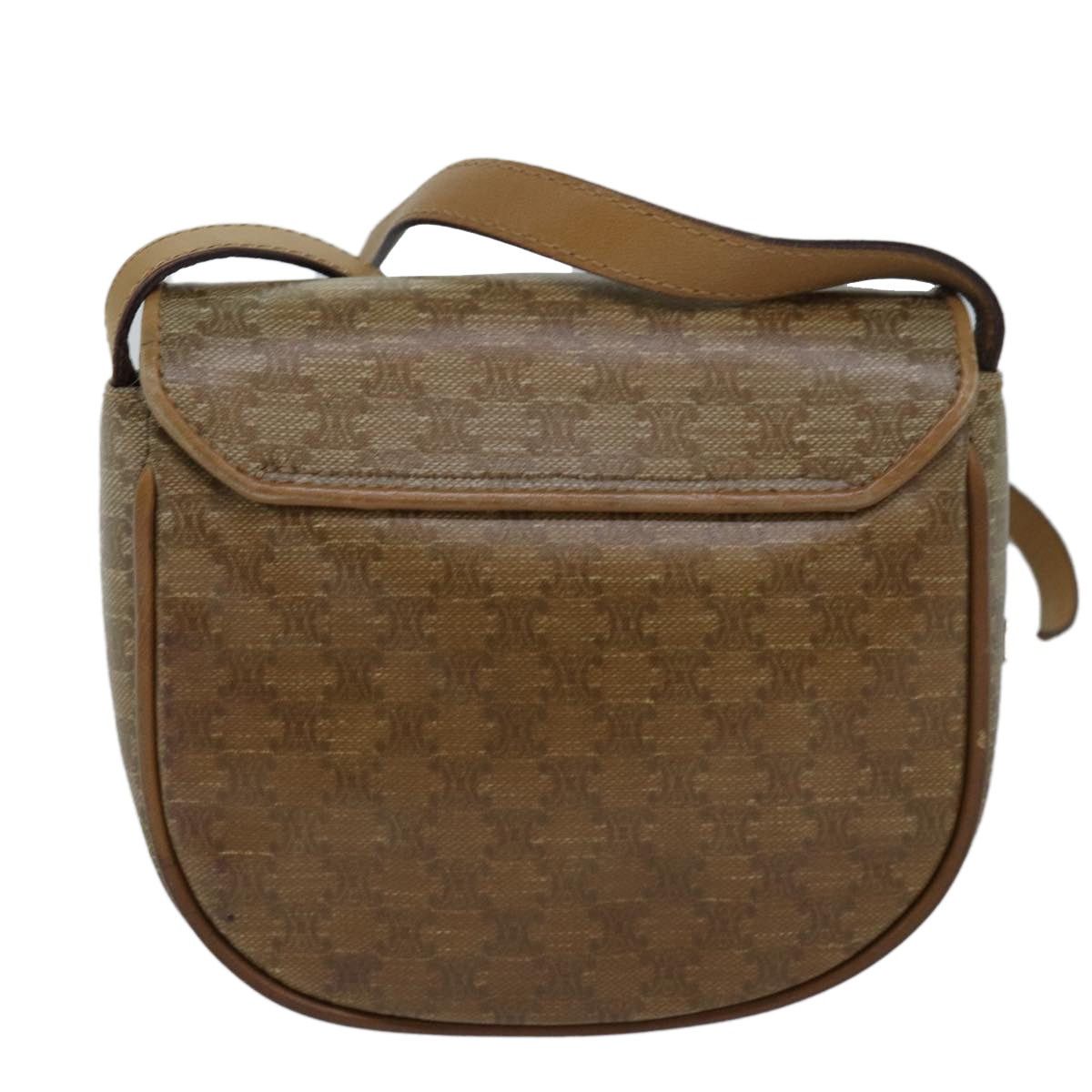Celine CELINE Macadam Canvas Shoulder Bag Beige Size ONE SIZE - 3 Thumbnail