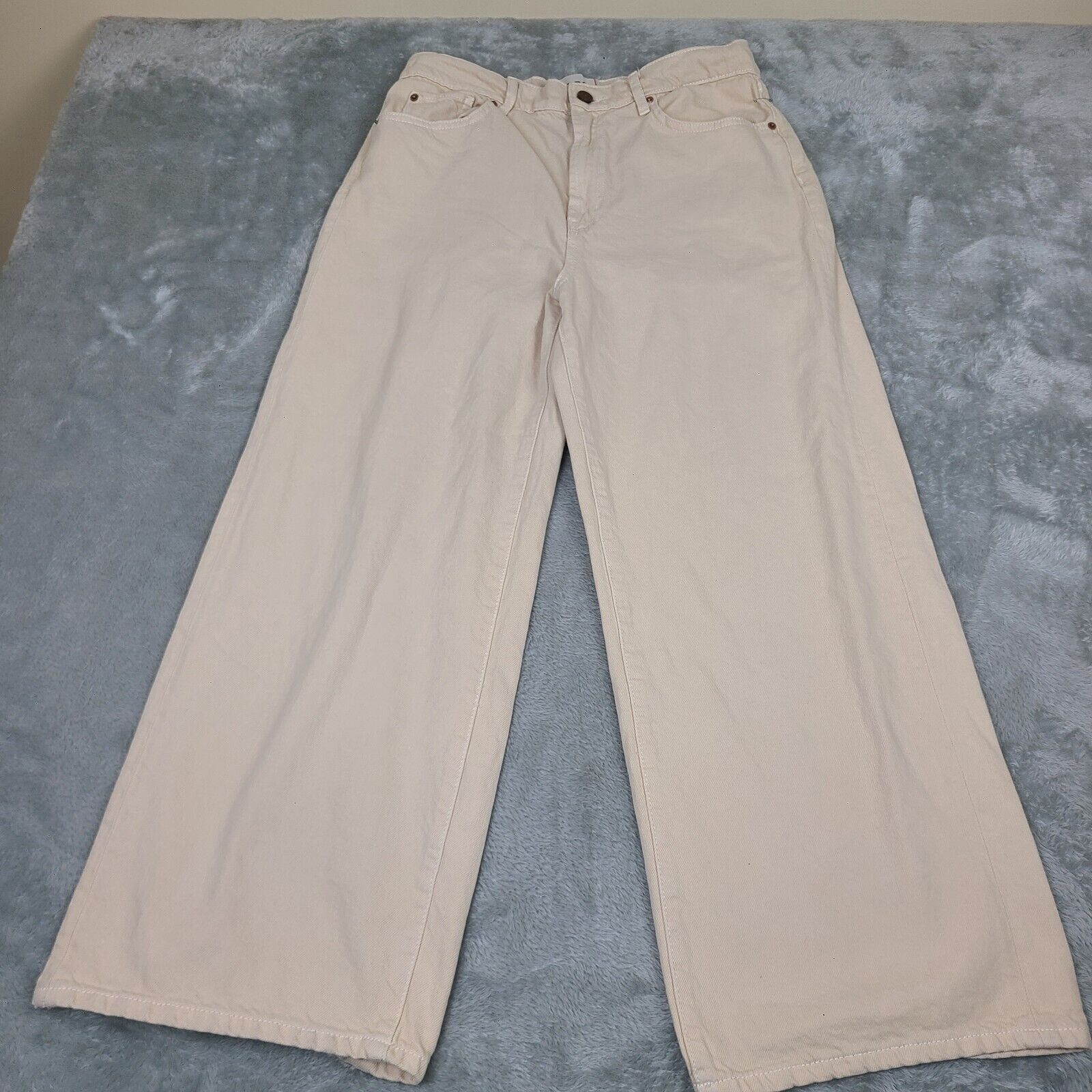 Bdg BDG Jeans Womens Size 31 Tan High and Wide Crop Casual Deni Size 31" - 1 Thumbnail