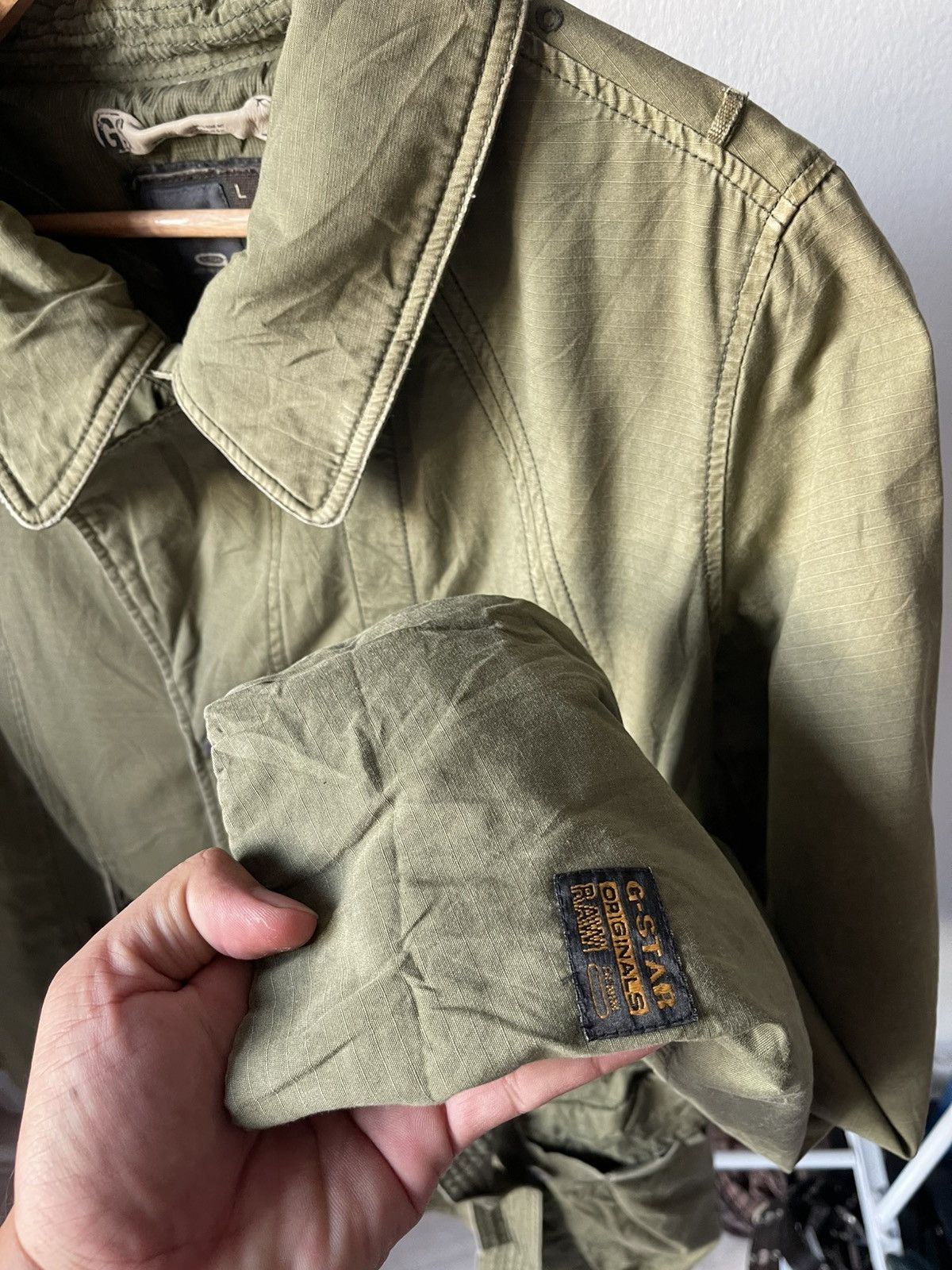 G-Star 2000s G-Star Raw 3301 Parka Jacket b3 Size US L / EU 52-54 / 3 - 8 Thumbnail