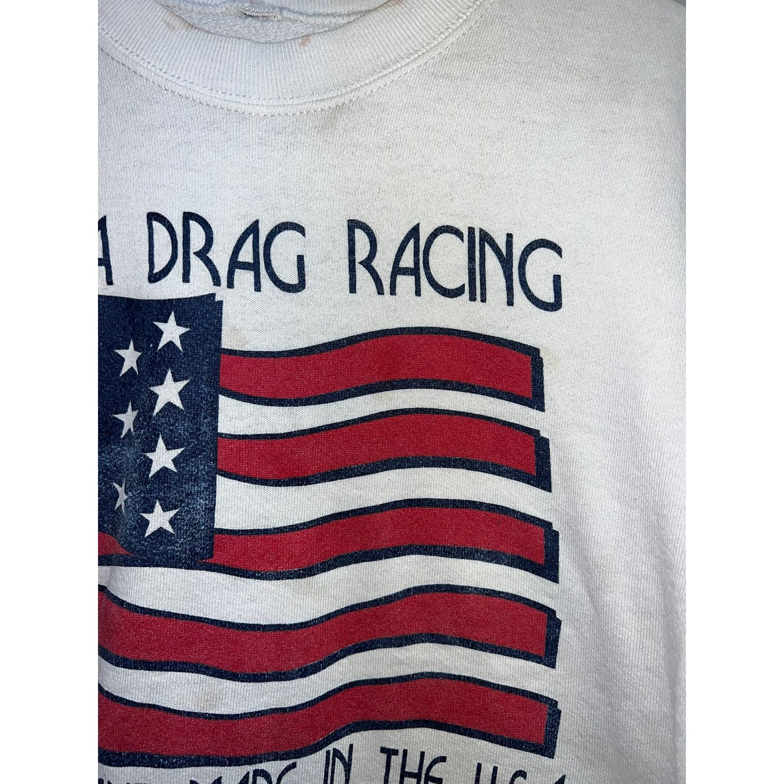Vintage Vintage NHRA Drag Racing Sweatshirt Crewneck Flag 90s Medium Size US M / EU 48-50 / 2 - 4 Thumbnail