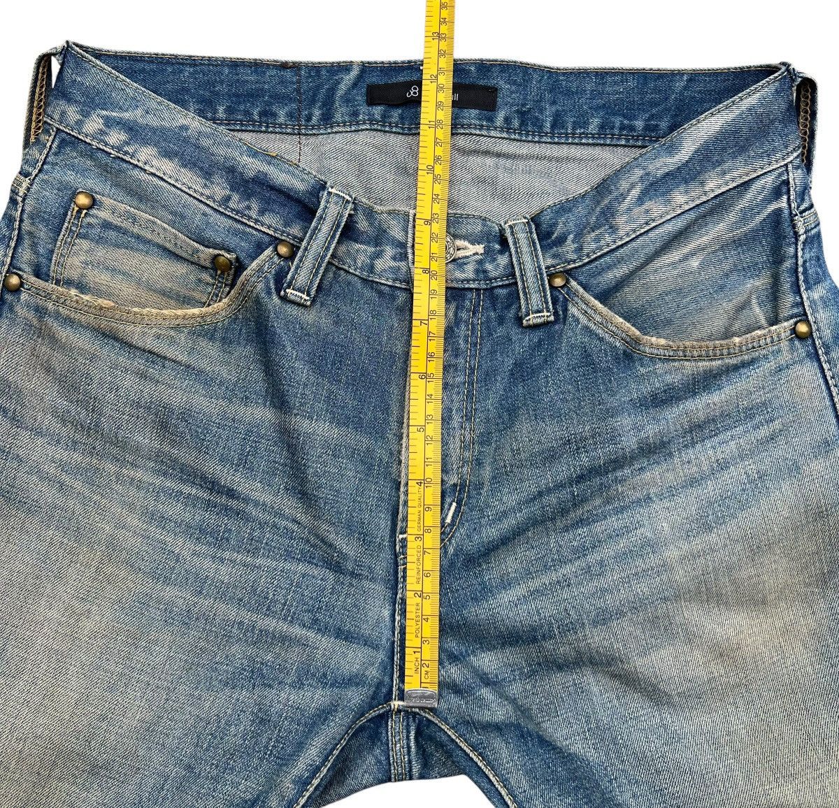 Johnbull John Bull Japan Mudwash Distressed Denim Jeans 30x33 Size US 30 / EU 46 - 13 Thumbnail