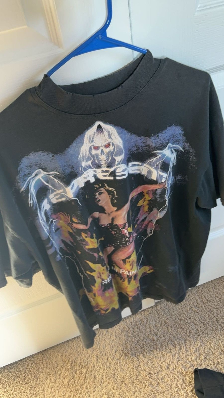 image of Represent Clo Reign In Pain T Shirt in Black, Men's (Size Medium)