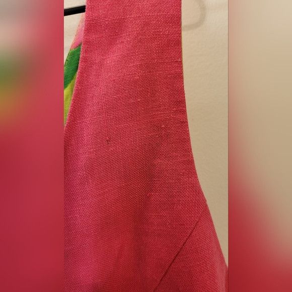 Vintage Suttles & Seawind Vintage Floral Linen Pink Maxi Dress - S Size S / US 4 / IT 40 - 6 Thumbnail