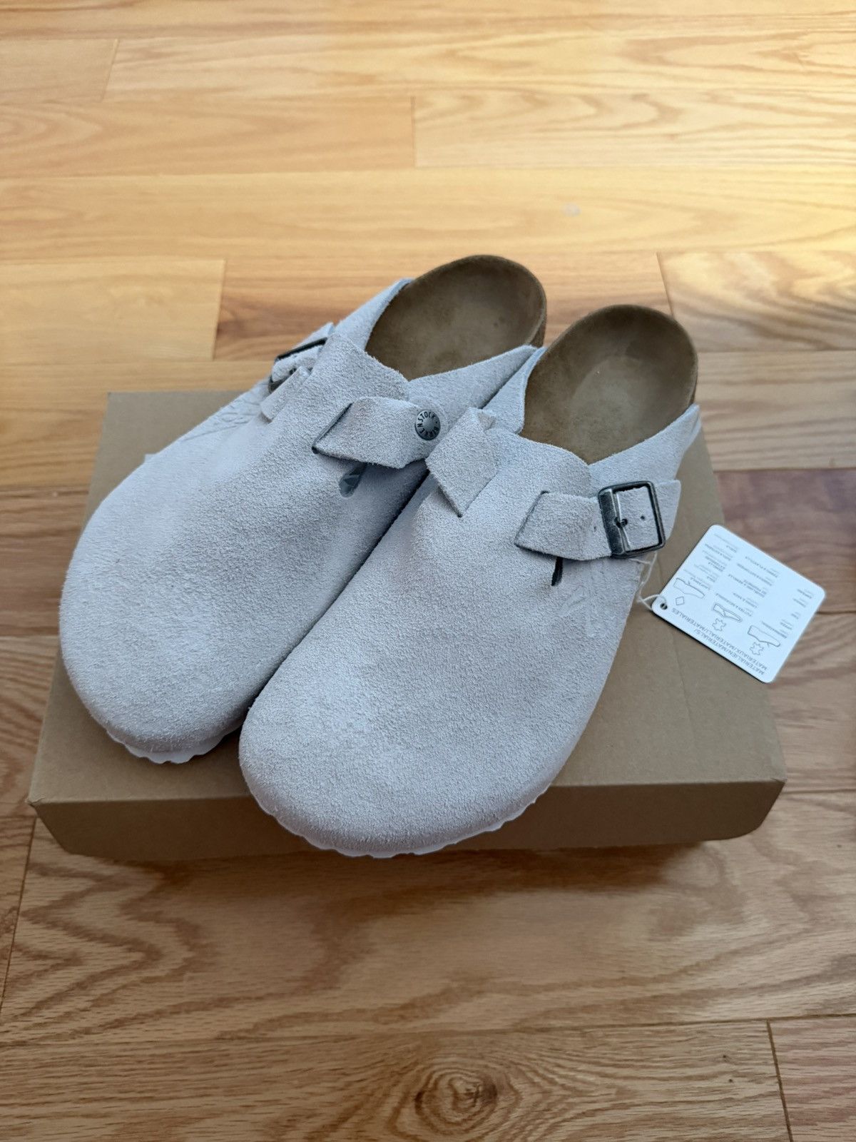 Birkenstock × Stussy Stussy x Birkenstock Boston “Bone” Size US 10 / EU 43 - 1 Thumbnail