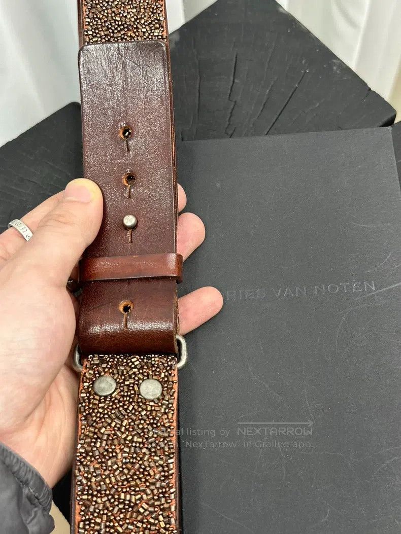 Dries Van Noten DRIES VAN NOTEN size 80-88 Studded Belt Size ONE SIZE - 4 Thumbnail