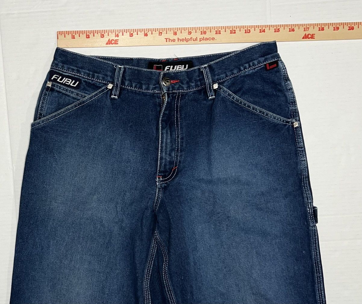 Fubu Vintage Fubu Collection Carpenter Jeans Women W13/14 Y2k Size 32" / US 10 / IT 46 - 6 Thumbnail