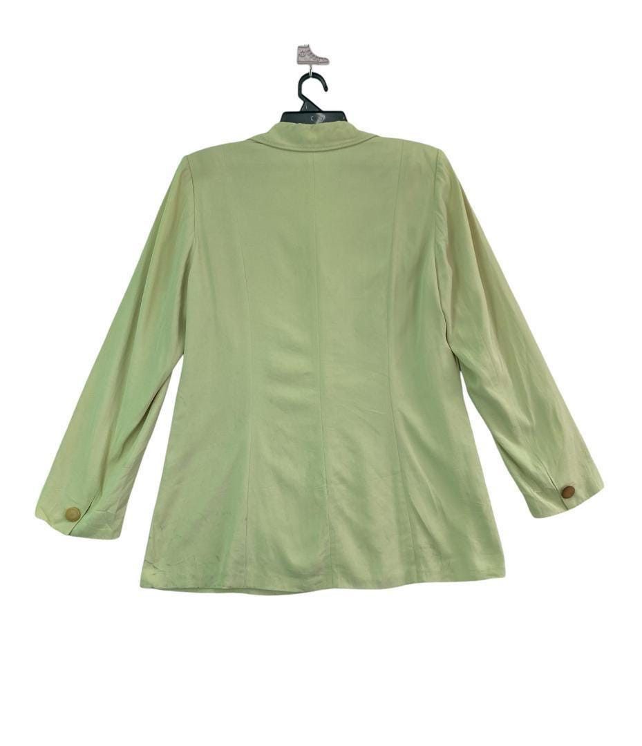 Max Mara × Vintage Vtg 90s Max Mara button up blazer jacket Size L / US 10 / IT 46 - 4 Thumbnail