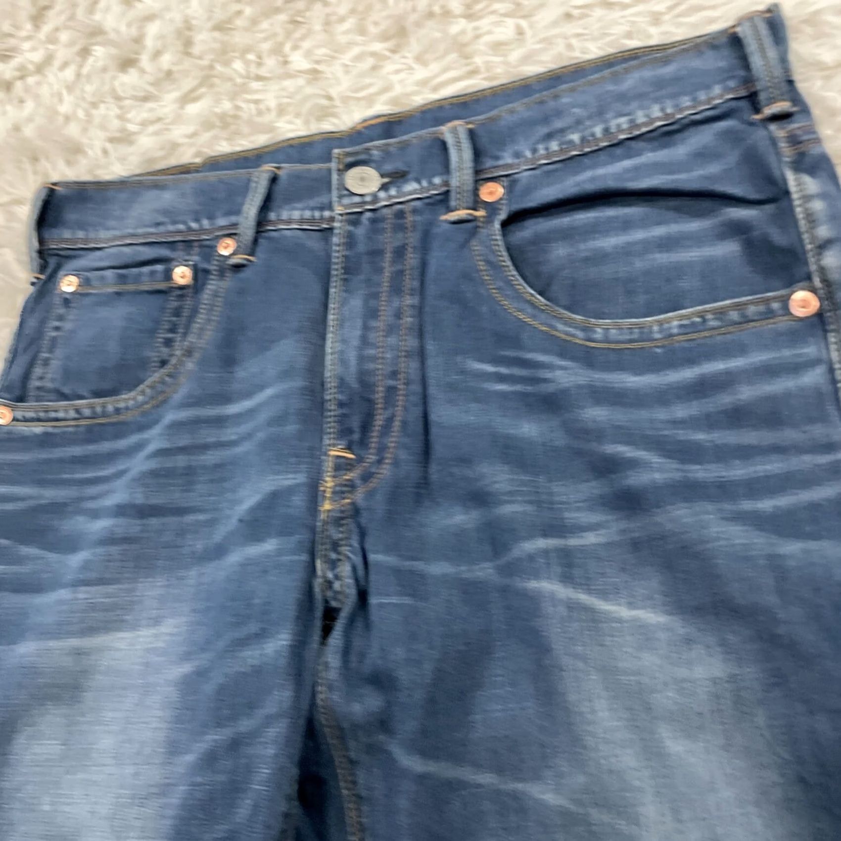 Levi's VINTAGE Levi's Jeans 514 Jeans Men 36x32 Blue Straight Wash Denim 36 Size US 36 / EU 52 - 3 Thumbnail