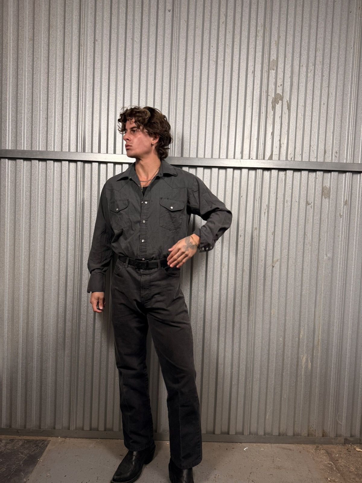 Other Vintage Classic Pearl Snap Western Button Up Shirt Size US L / EU 52-54 / 3 - 2 Thumbnail