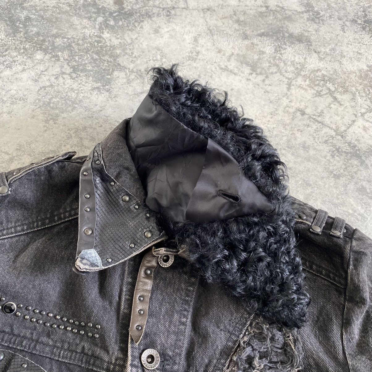 5351 POUR LES HOMMES 5351 Pour Les Homme Studded Distressed Fur Denim Jacket Size US S / EU 44-46 / 1 - 17 Thumbnail