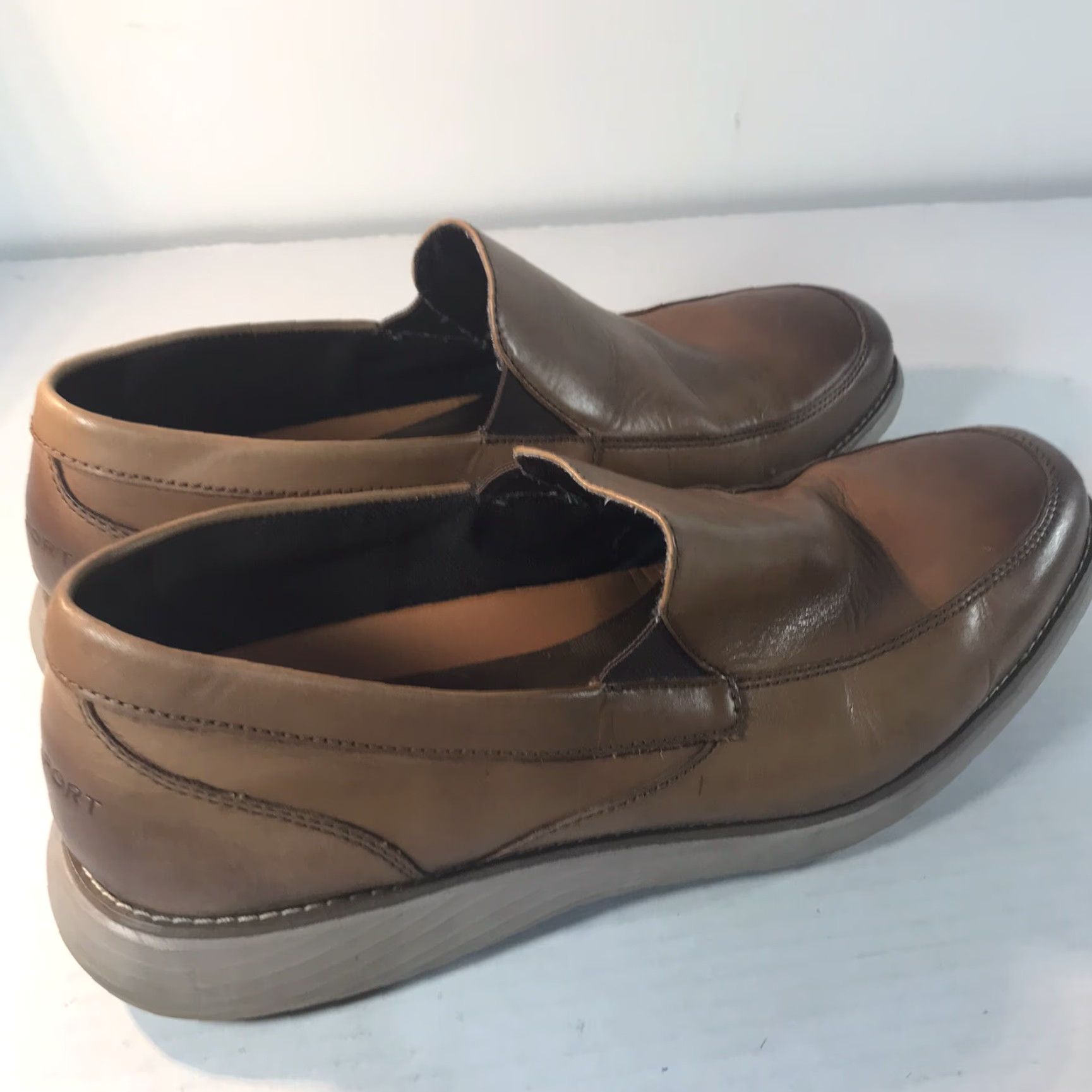 Rockport VINTAGE Rockport Leather Loafers Women's Light Brown Casual Flats Size 10 Size US 10 / IT 40 - 2 Thumbnail