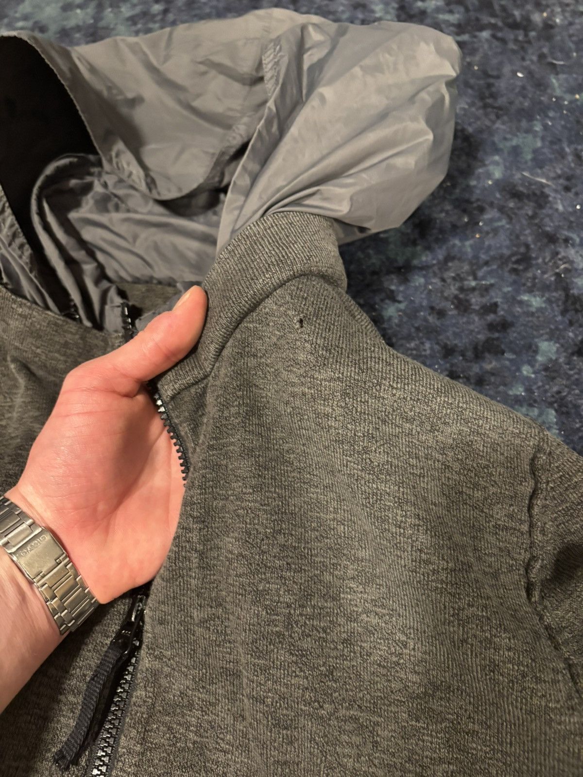 Other Vintage zip-up hoodie Stone Island hidden hood Size US L / EU 52-54 / 3 - 10 Thumbnail