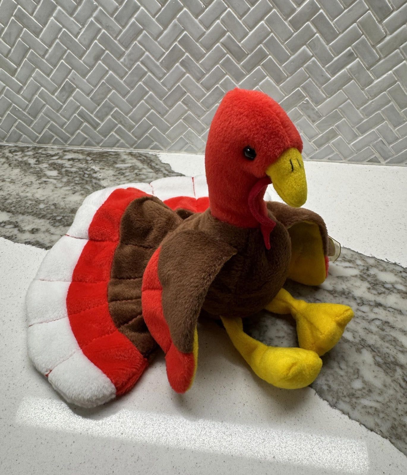 Tyler The Creator Retired (Original) TY Beanie Baby Gobbles The Turkey 1996 Size ONE SIZE - 5 Thumbnail