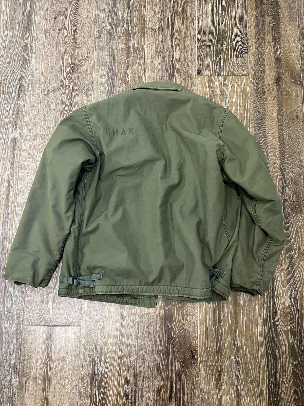 Vintage Thrashed Kings point mfg co inc US Navy A-2 Deck Jacket Size US XL / EU 56 / 4 - 2 Thumbnail