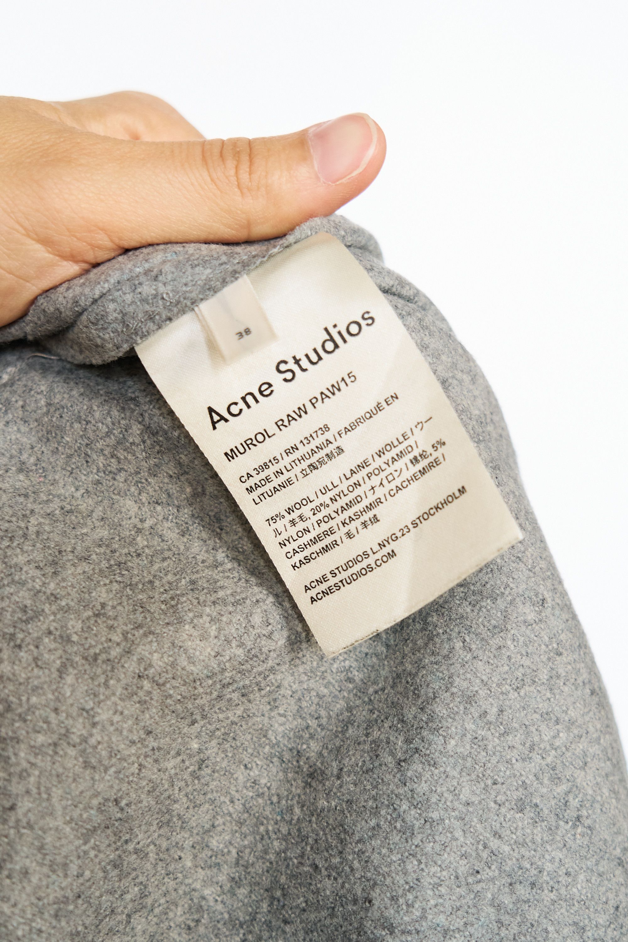 Acne Studios Acne Studios Grey Felt Wool Pants Size 28" / US 6 / IT 42 - 7 Thumbnail