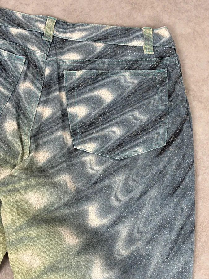 Roberto Cavalli SS2001 Roberto Cavalli Blue Denim Glitter Gradient Jeans Size 26" / US 2 / IT 38 - 8 Thumbnail