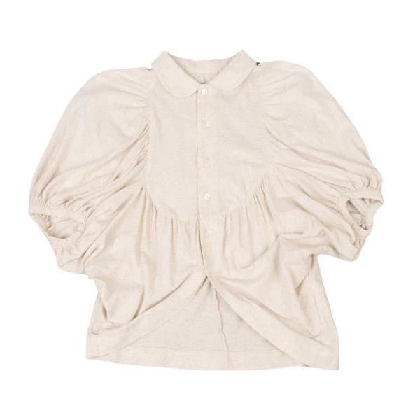 Comme des Garcons Comme Des Garcons Beige Retro Crew Neck Pile Design Top Size M / US 6-8 / IT 42-44 - 2 Thumbnail