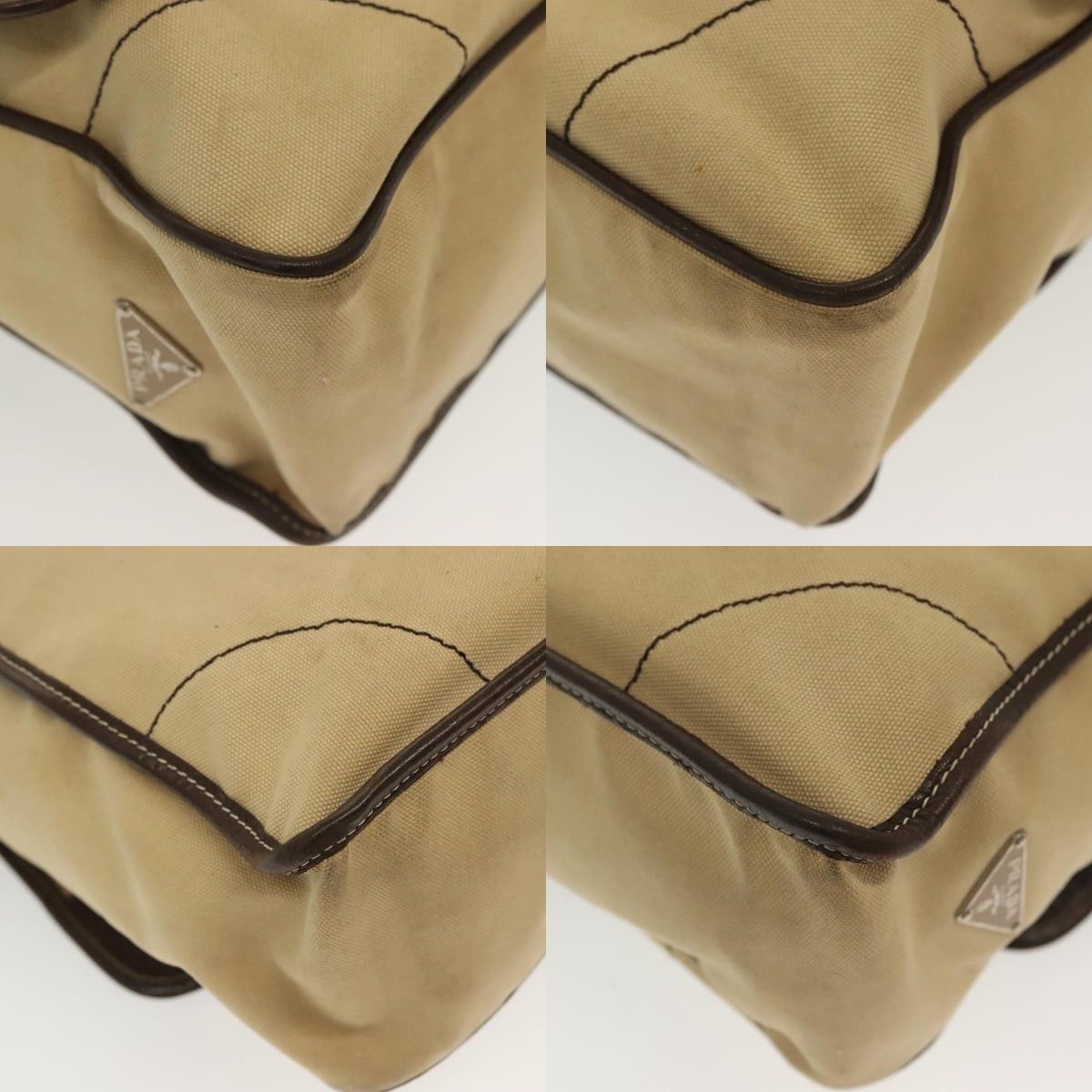 Prada PRADA Shoulder Bag Canvas Beige Silver Size ONE SIZE - 10 Thumbnail