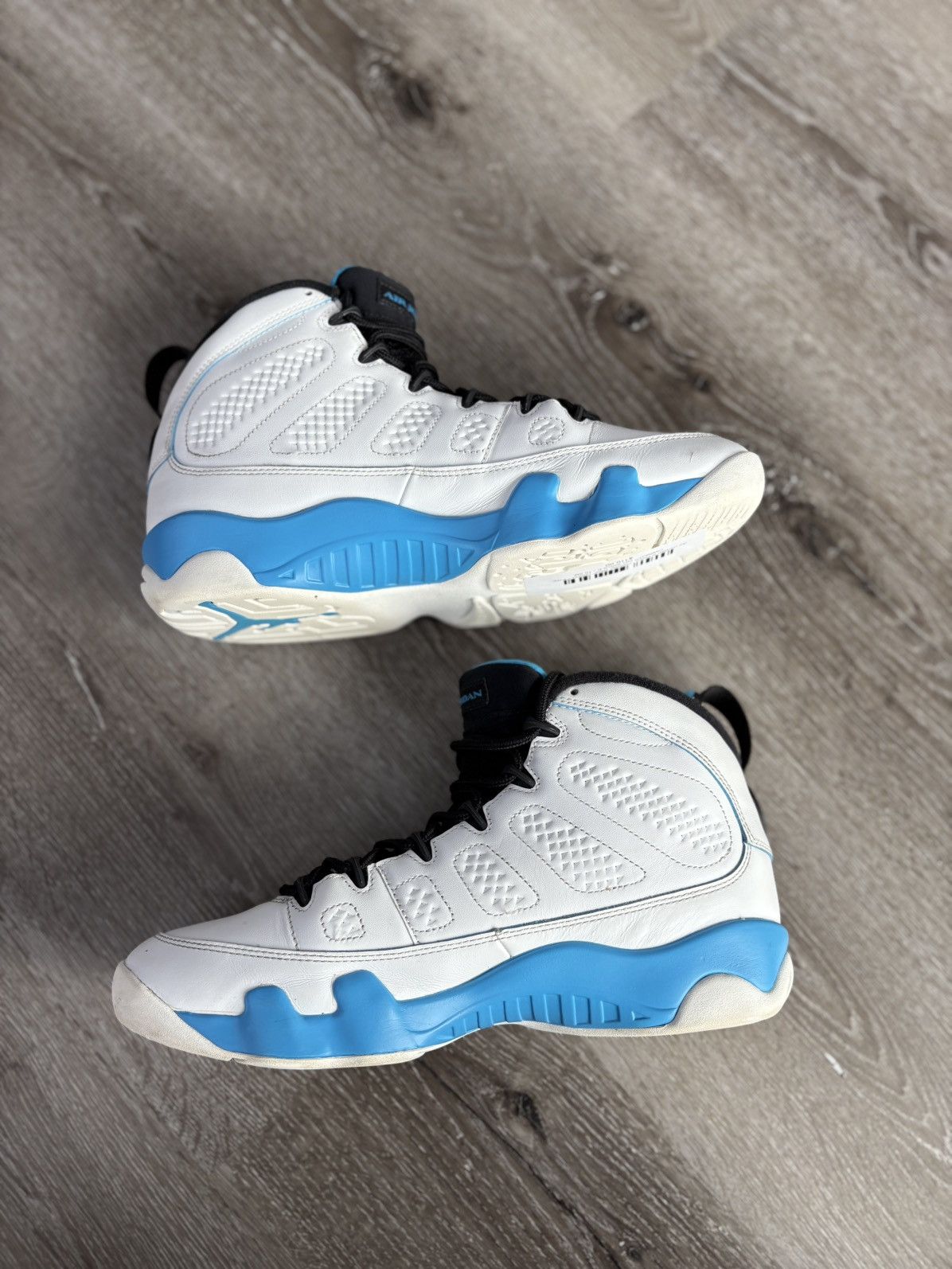 Jordan Brand Air Jordan 9 Retro “Powder Blue” (2024) **PRE-OWNED** Size US 10.5 / EU 43-44 - 2 Thumbnail