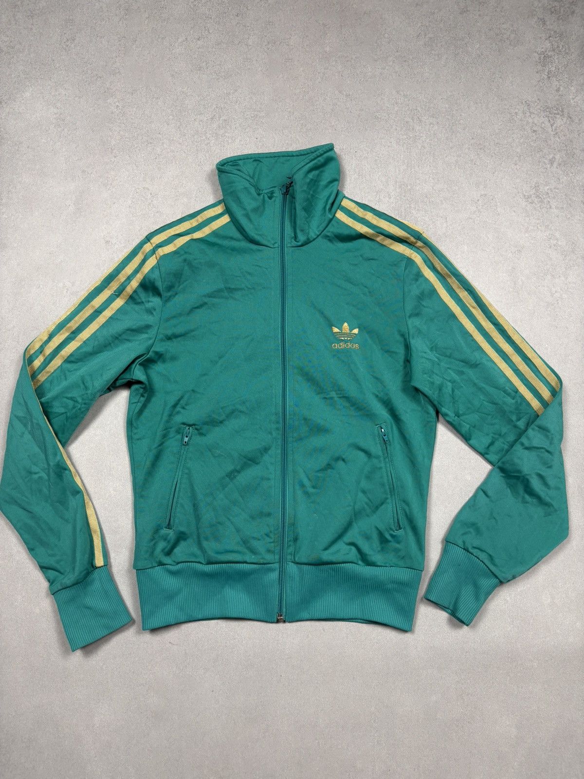 Adidas Vintage Adidas Originals Green Trefoil Track Jacket Size 36 Size XS / US 0-2 / IT 36-38 - 3 Thumbnail