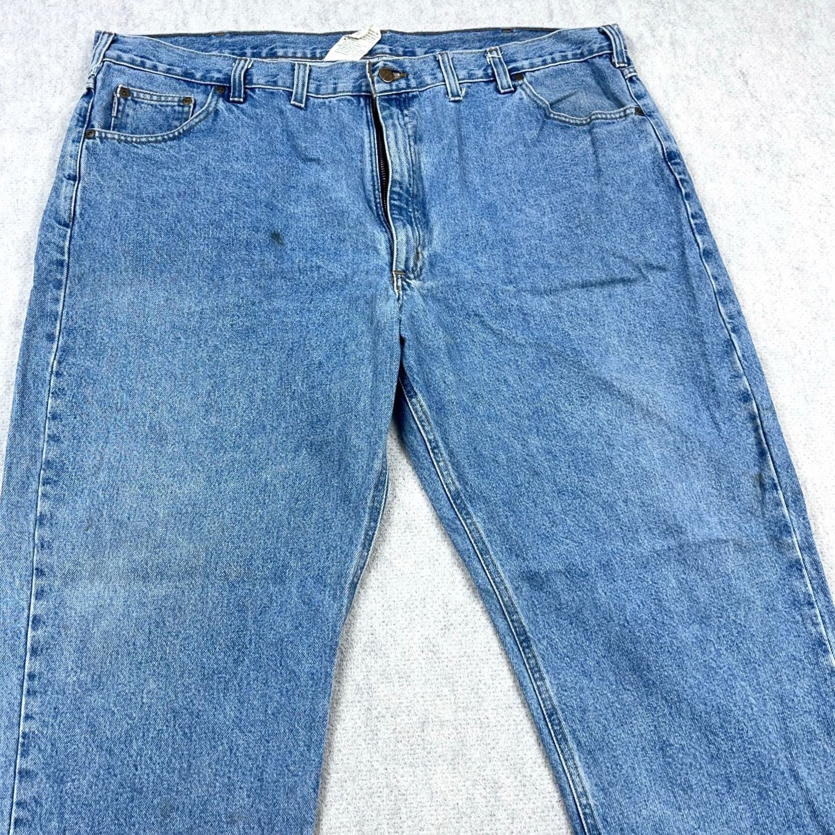 Carhartt Carhartt Jeans Men 46x30 Regular Straight Denim Blue Medium Wash Work Wear B18 STW Size US 30 / EU 46 - 4 Thumbnail