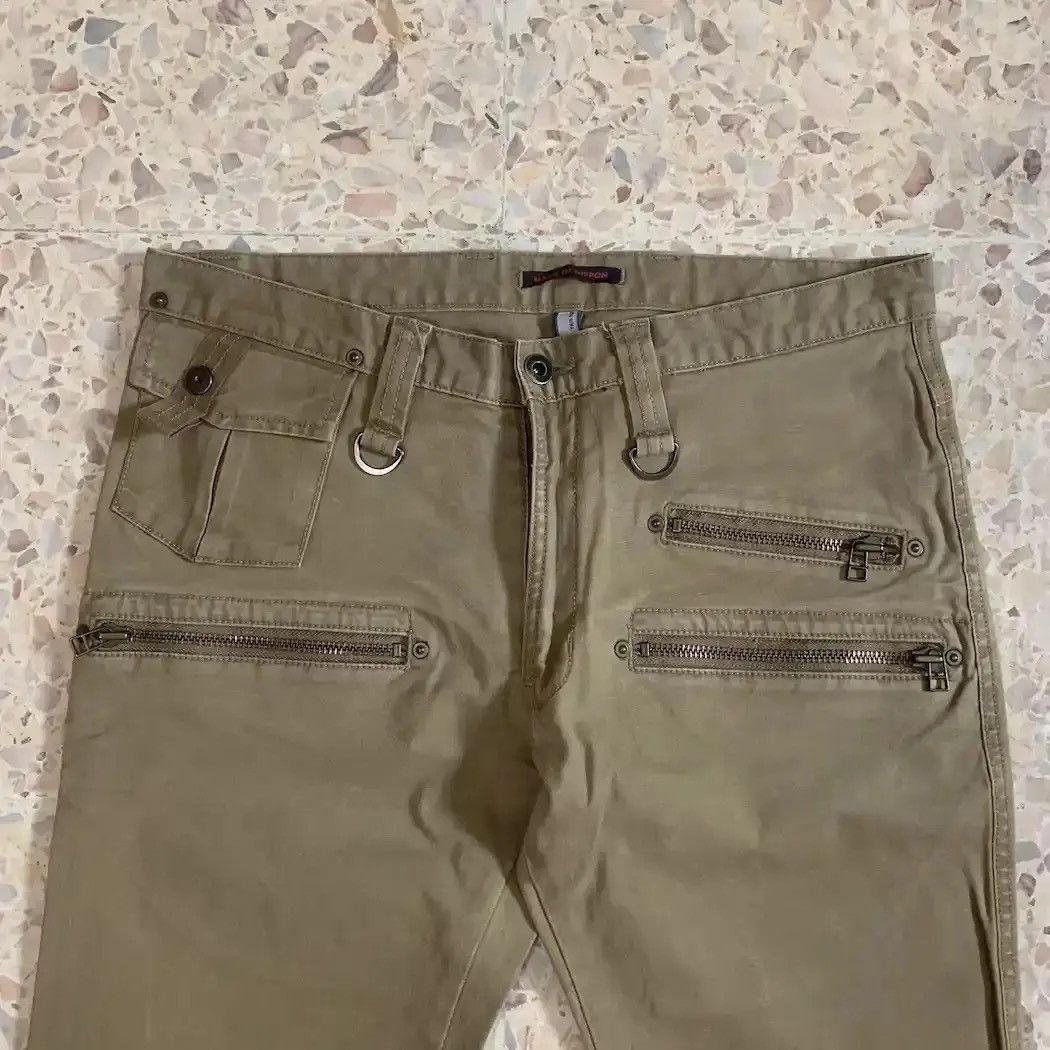 20471120 FLARES💥BLUE WAY 32x33 TROUSERS DUCKCANVAS MULTIZIPPER PANTS Size US 32 / EU 48 - 4 Thumbnail