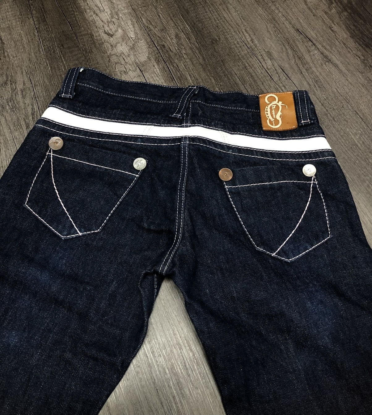 Designer × Japanese Brand × Vintage Vintage Chopper Tooth Denim Jeans Rare Design Unisex Size US 30 / EU 46 - 2 Thumbnail