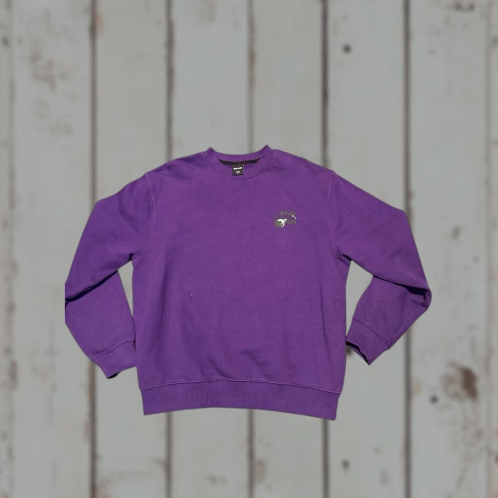 Vintage STKR BT21 Space Squad Sweatshirt MTM Japan Crewneck Purple Cartoon Size Medium Mens Size US M / EU 48-50 / 2 - 1 Thumbnail