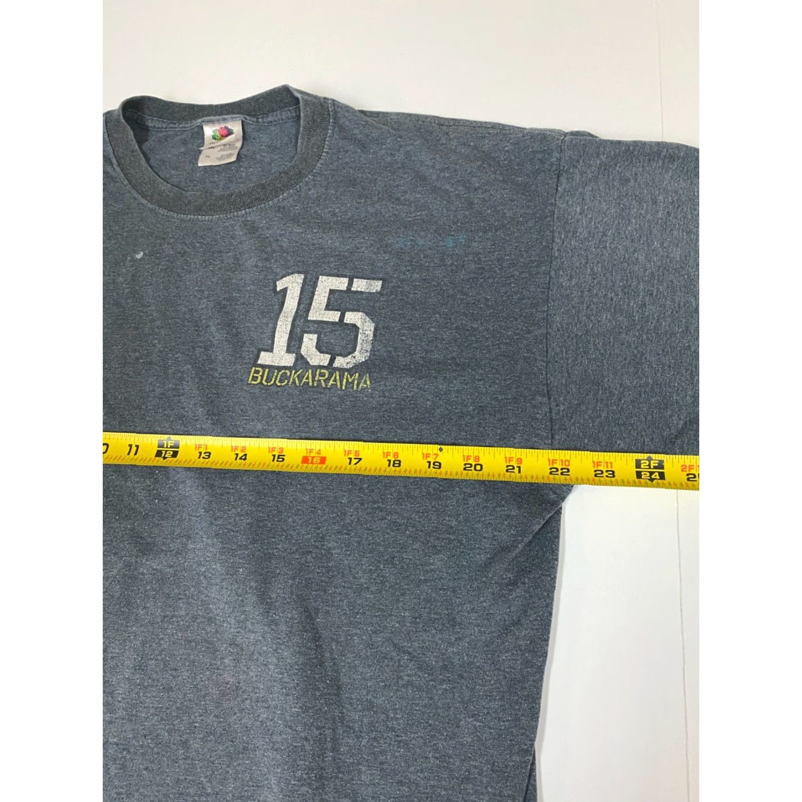 Fruit Of The Loom Georgia Wildlife Mens Shirt XL Blue Buck Logo T-Shirt Christmas Classic Outdoor Cotton Short Sleeve Crew Neck Brand Fruit of the Loom Mens Regular Size US XL / EU 56 / 4 - 5 Thumbnail