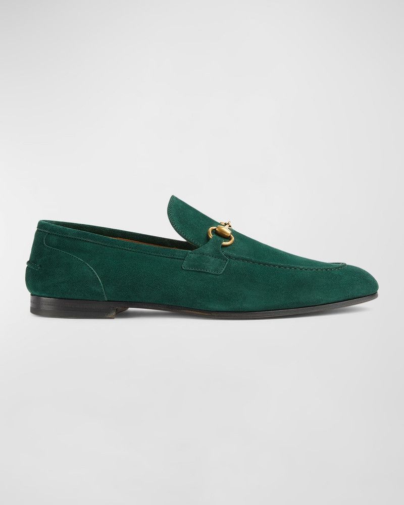 Gucci os11x0226 Jordaan Suede Bit Loafers in Green Size US 7.5 / EU 40-41 - 1 Thumbnail