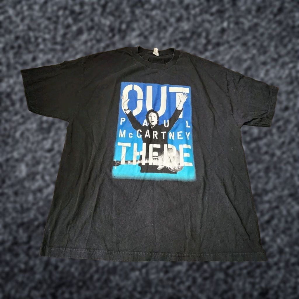 Vintage Paul McCartney T-Shirt Adult 2XL Black Double-Sided USA Tour 2014 Music Mens Size US XXL / EU 58 / 5 - 1 Thumbnail