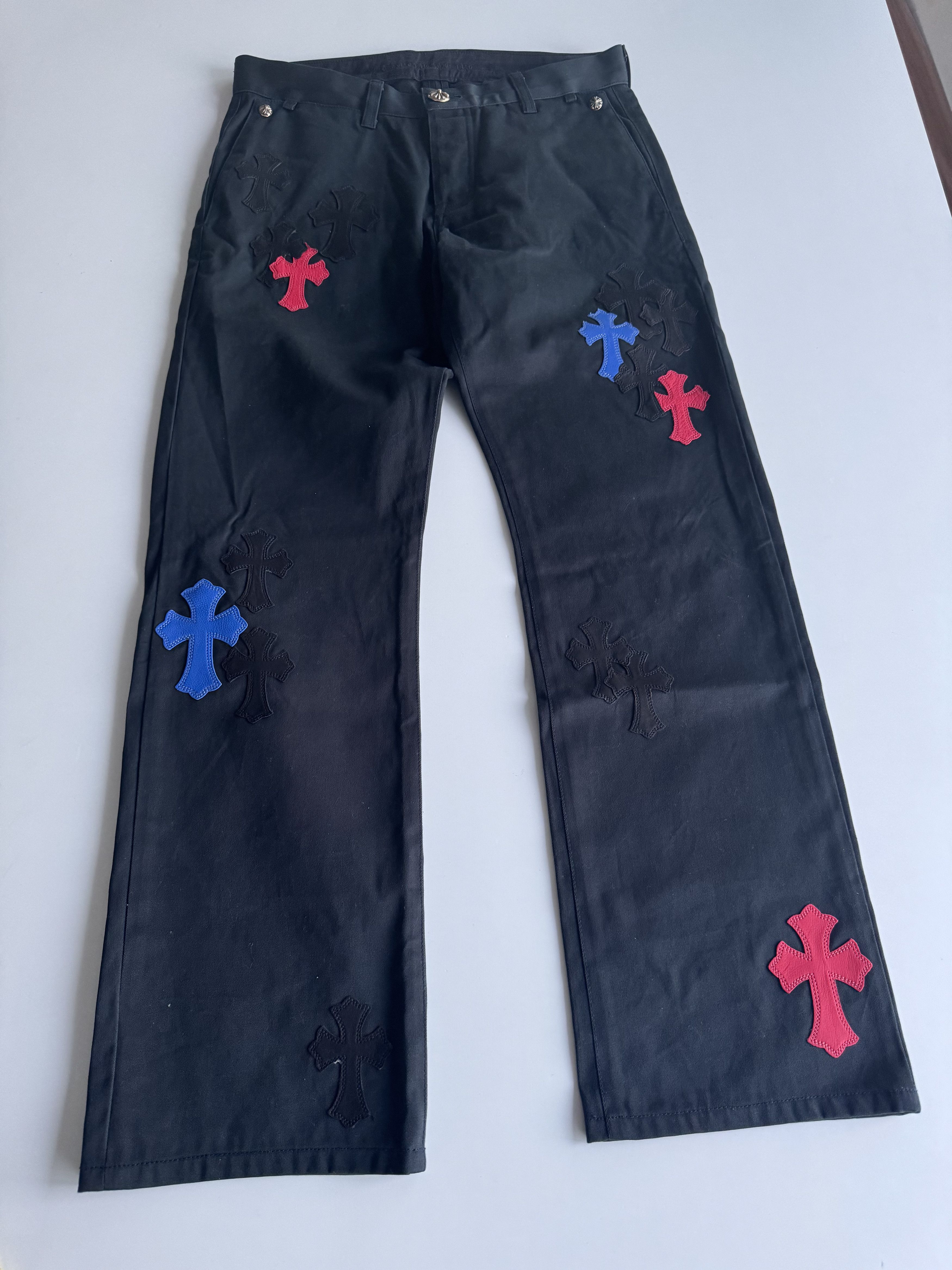 Chrome Hearts Chrome Hearts Multicolor cross patch chino Spiderman pants Size US 32 / EU 48 - 1 Thumbnail