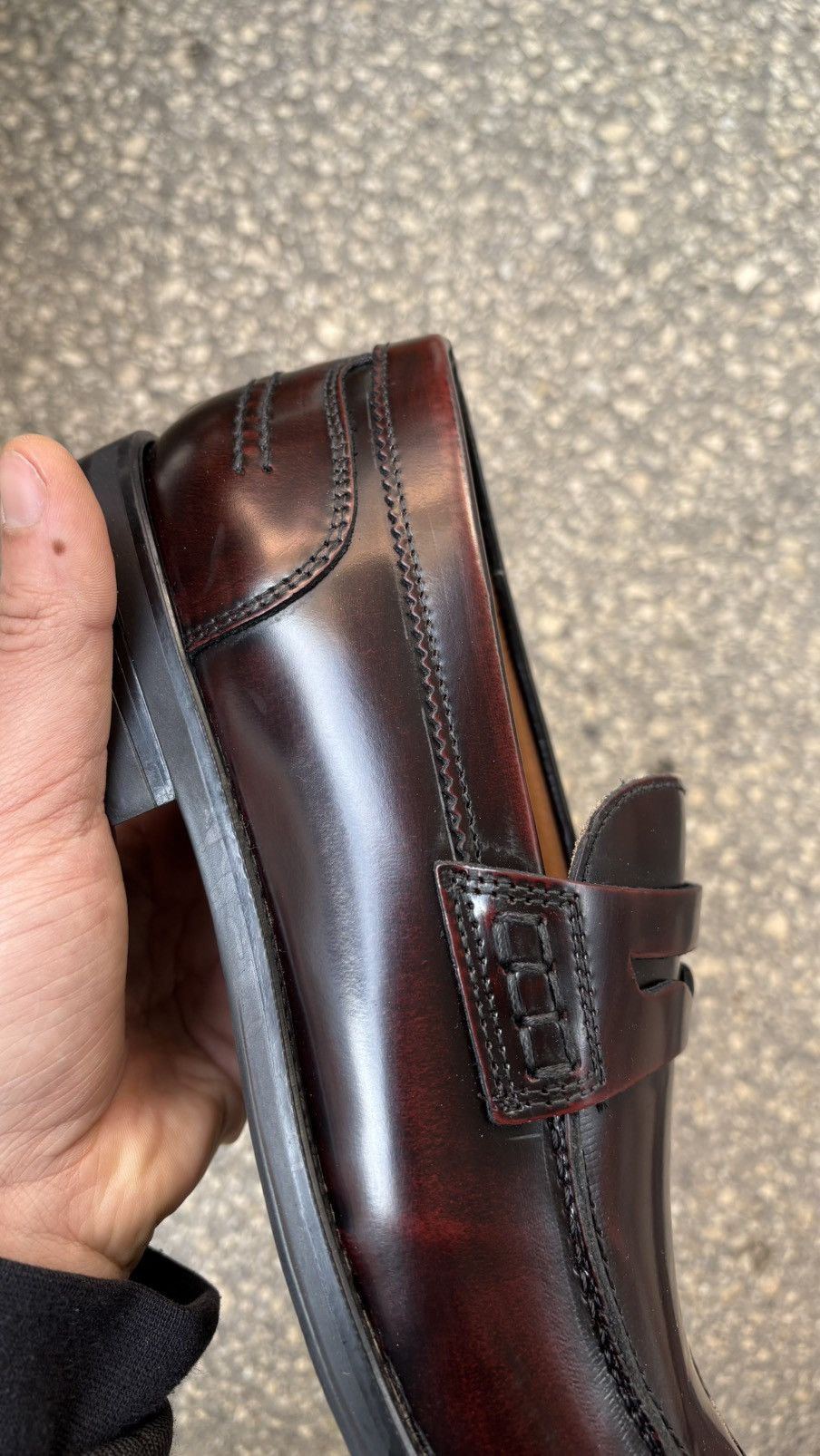 Other Handcrafted Italian Penny Loafer 9,5 – Bordeaux Elegance Size US 9.5 / EU 42-43 - 10 Thumbnail