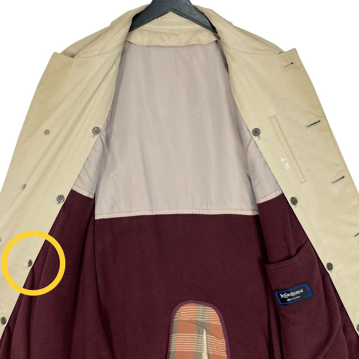 Designer × Yves Saint Laurent YSL Yves Saint Laurent Diffusion Hommes Trench Coat Size US S / EU 44-46 / 1 - 9 Thumbnail