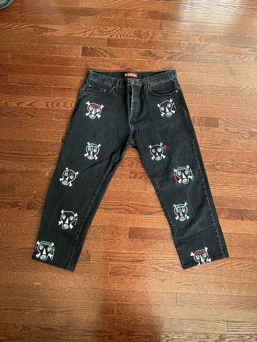 Supreme SUPREME CLAYTON PATTERSON SKULL REGULAR JEANS | Grailed