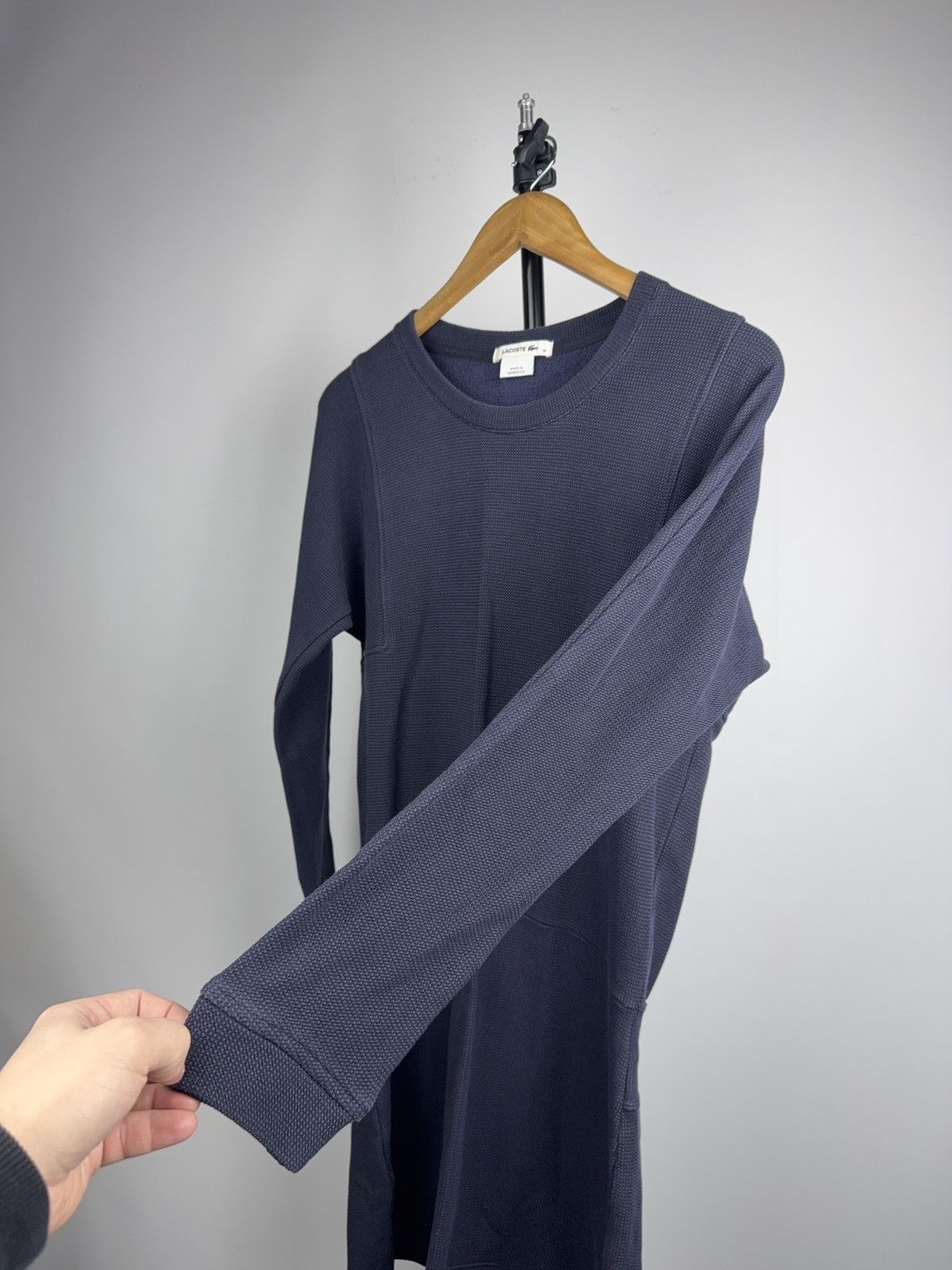 Lacoste Luxury 00s Lacoste Navy Knit Long Sleeve Dress Size S / US 4 / IT 40 - 8 Thumbnail