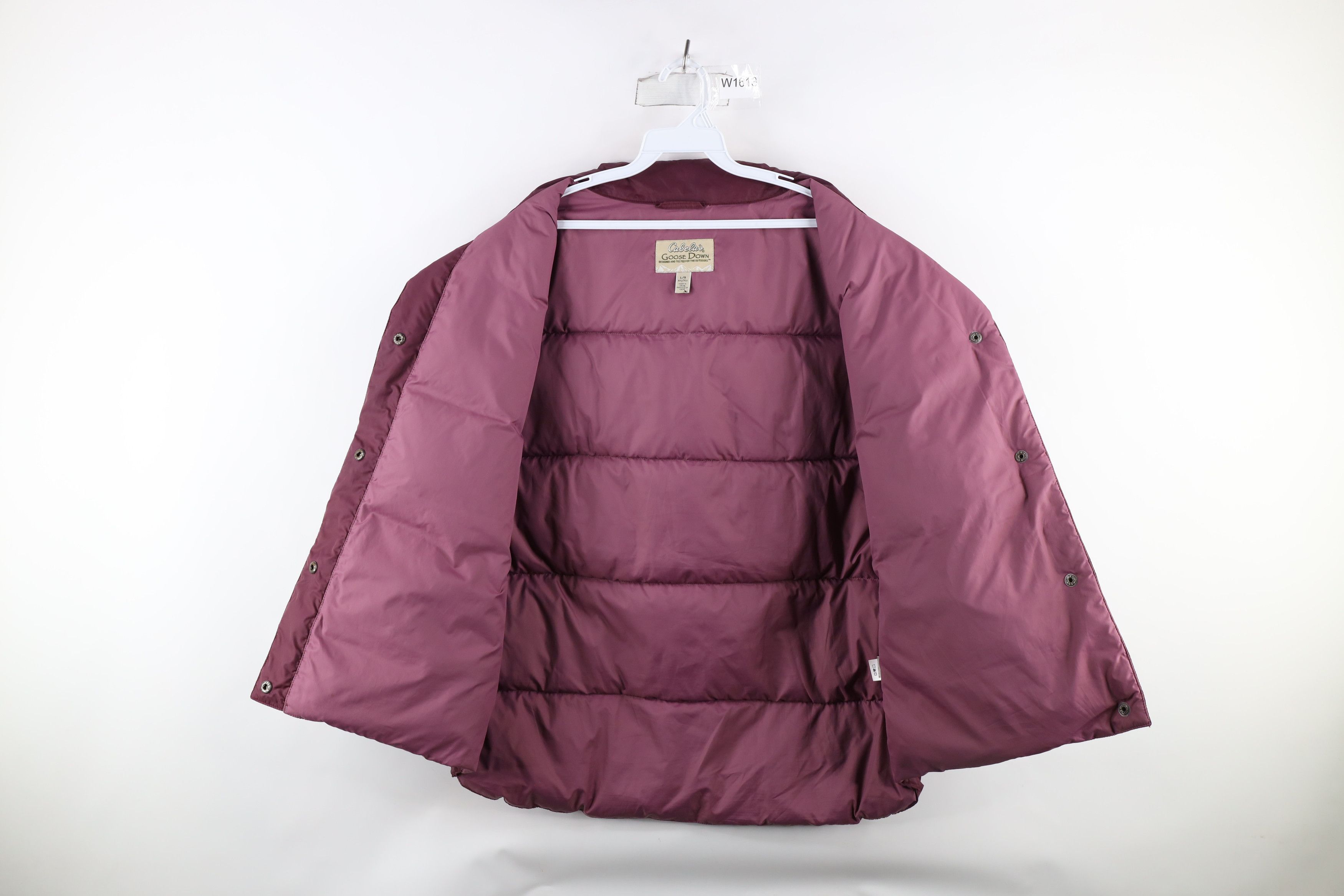 Cabelas × Vintage Cabelas Out Goose Down Insulated Puffer Vest Jacket Purple Size L / US 10 / IT 46 - 9 Thumbnail
